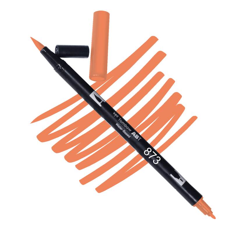 Akvarelový fix Tombow ABT Dual Brush - červená