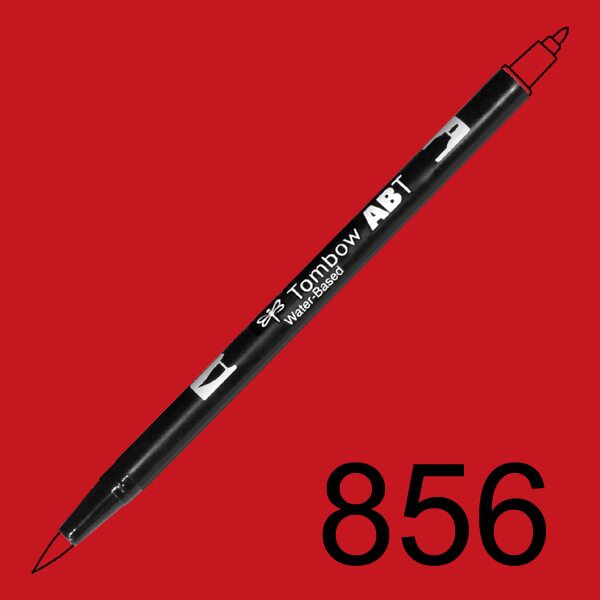 Akvarelový fix Tombow ABT Dual Brush - červená