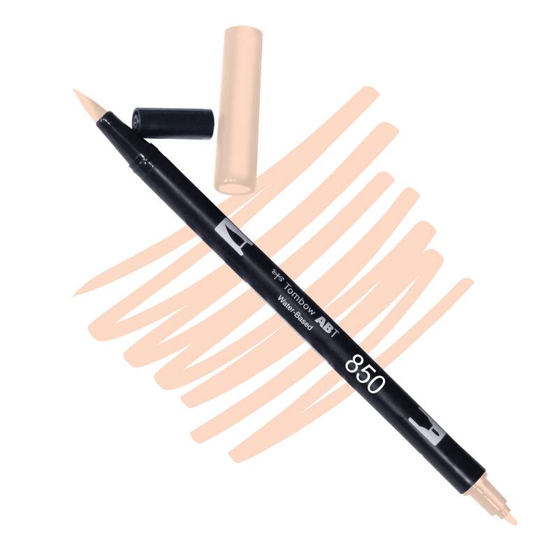 Akvarelový fix Tombow ABT Dual Brush - růžová