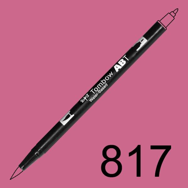 Akvarelový fix Tombow ABT Dual Brush - růžová