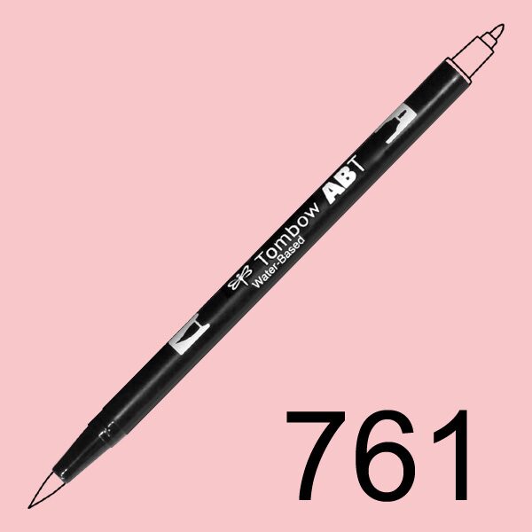 Akvarelový fix Tombow ABT Dual Brush - růžová