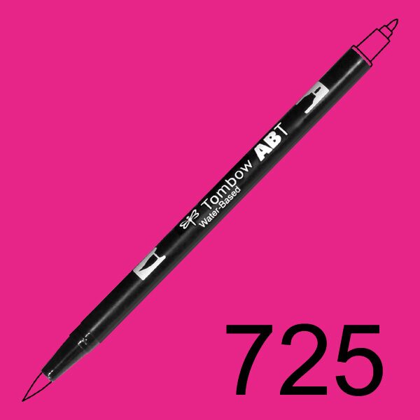 Akvarelový fix Tombow ABT Dual Brush - růžová