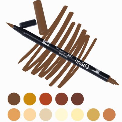 Akvarelový fix Tombow ABT Dual Brush - hnědá