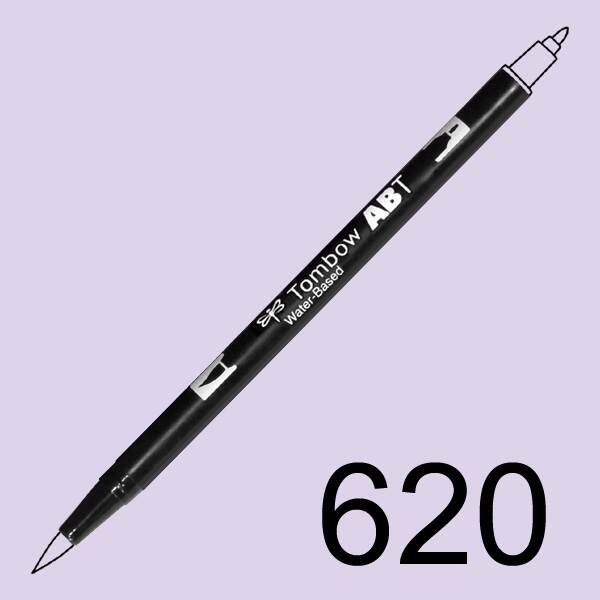 Akvarelový fix Tombow ABT Dual Brush - fialová