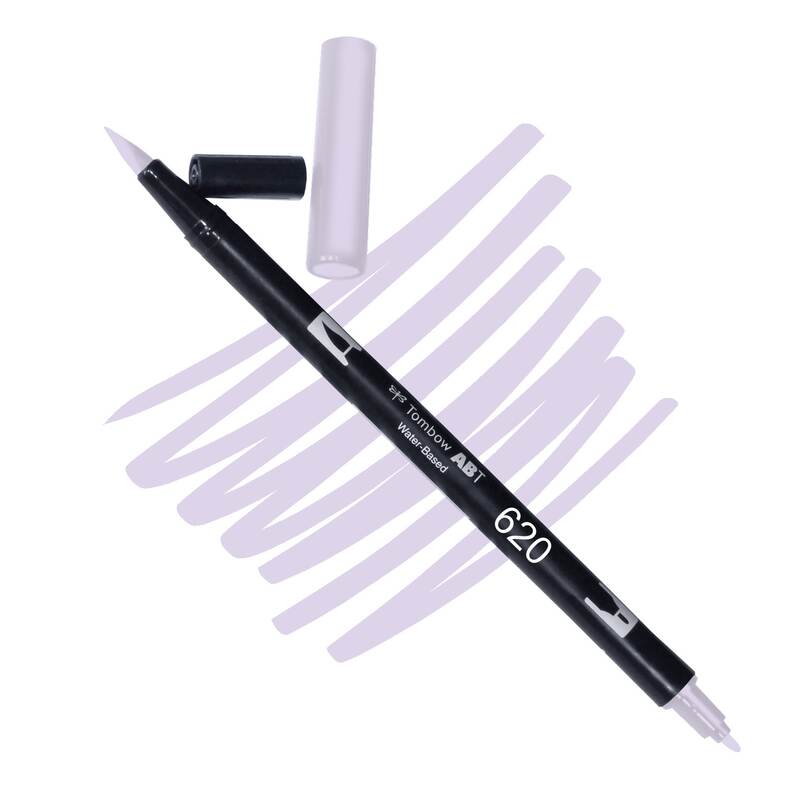 Akvarelový fix Tombow ABT Dual Brush - fialová