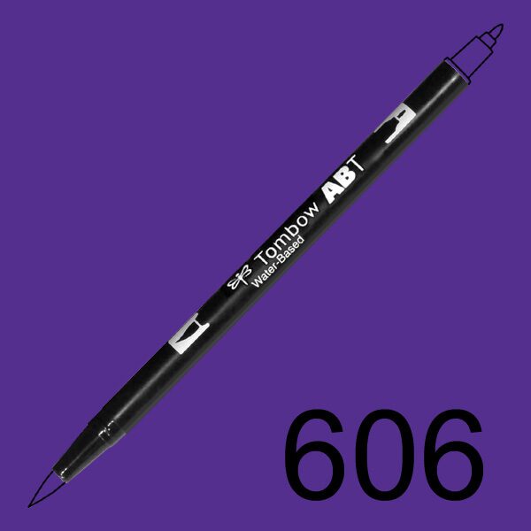 Akvarelový fix Tombow ABT Dual Brush - fialová