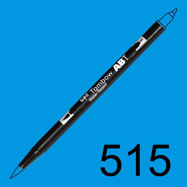 Akvarelový fix Tombow ABT Dual Brush - modrá