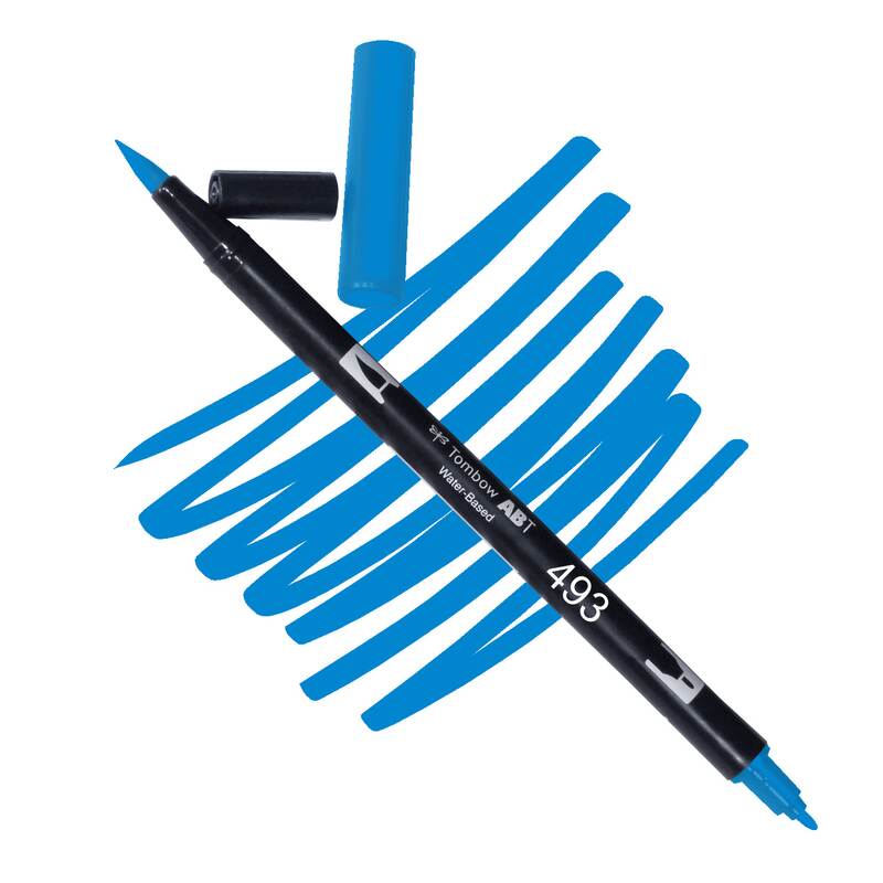 Akvarelový fix Tombow ABT Dual Brush - modrá