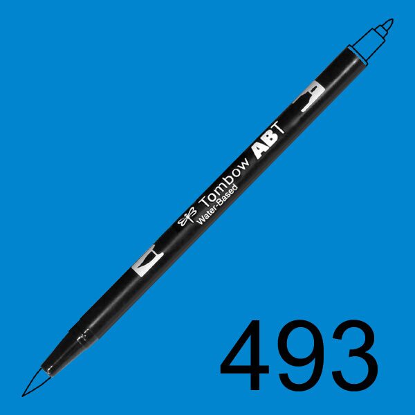 Akvarelový fix Tombow ABT Dual Brush - modrá