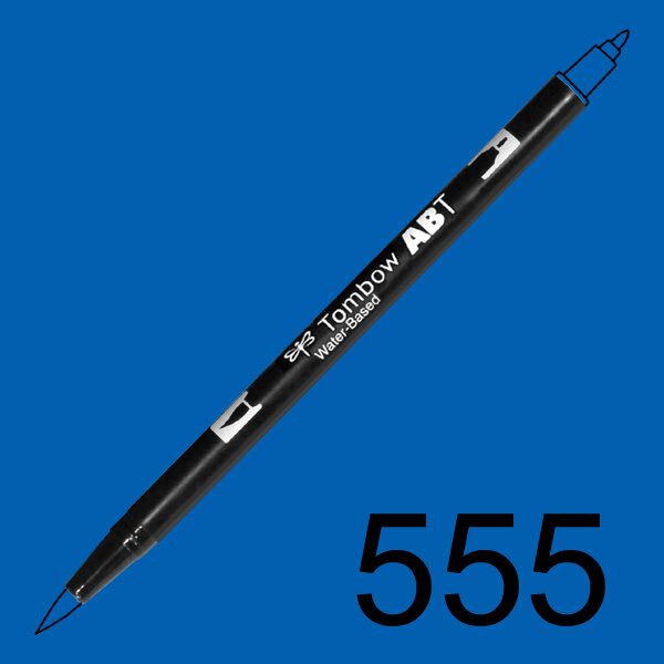 Akvarelový fix Tombow ABT Dual Brush - modrá