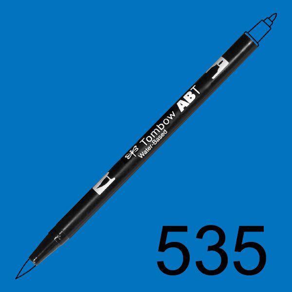 Akvarelový fix Tombow ABT Dual Brush - modrá