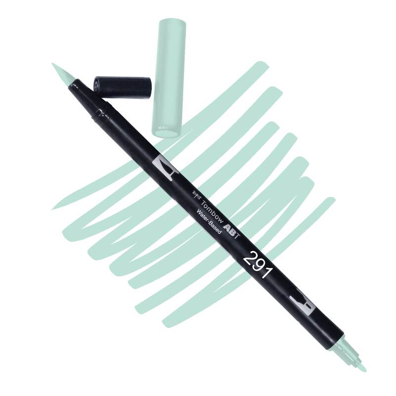 Akvarelový fix Tombow ABT Dual Brush - tyrkysová