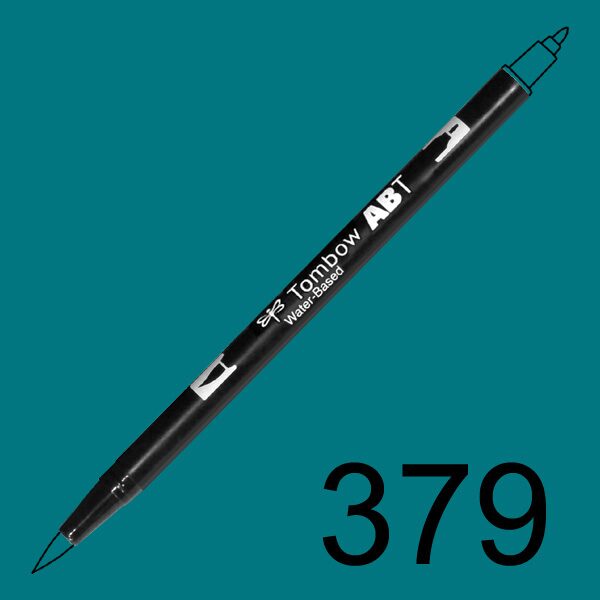 Akvarelový fix Tombow ABT Dual Brush - tyrkysová