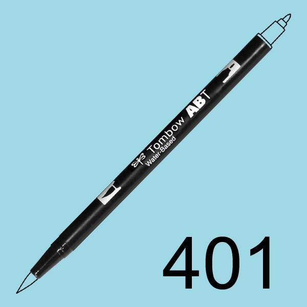 Akvarelový fix Tombow ABT Dual Brush - tyrkysová