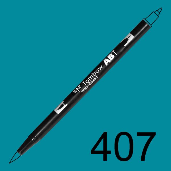 Akvarelový fix Tombow ABT Dual Brush - tyrkysová