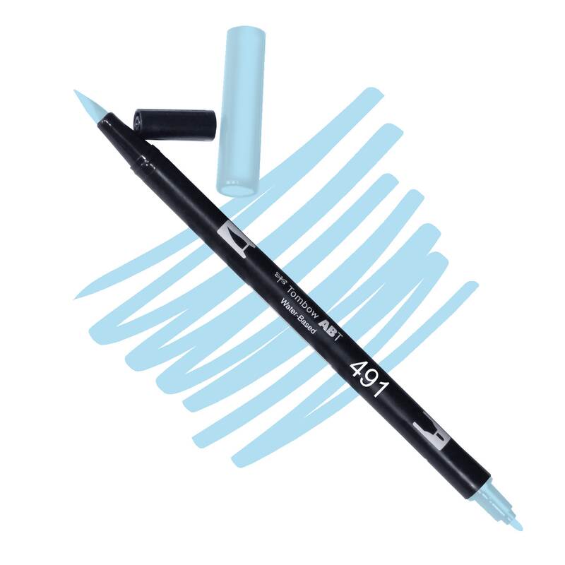 Akvarelový fix Tombow ABT Dual Brush - tyrkysová