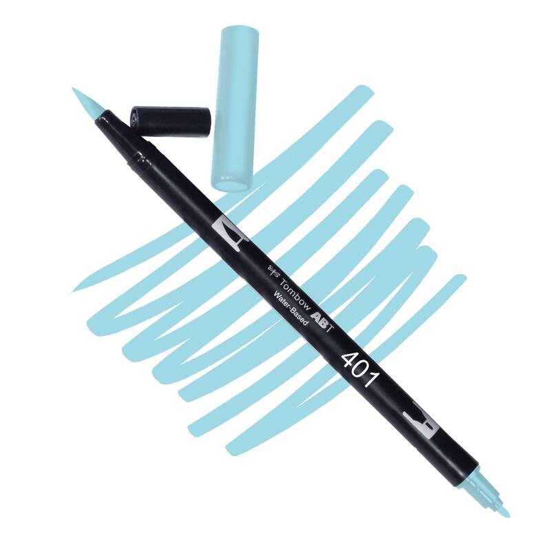 Akvarelový fix Tombow ABT Dual Brush - tyrkysová