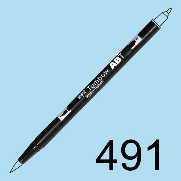 Akvarelový fix Tombow ABT Dual Brush - tyrkysová