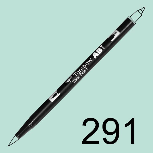 Akvarelový fix Tombow ABT Dual Brush - tyrkysová