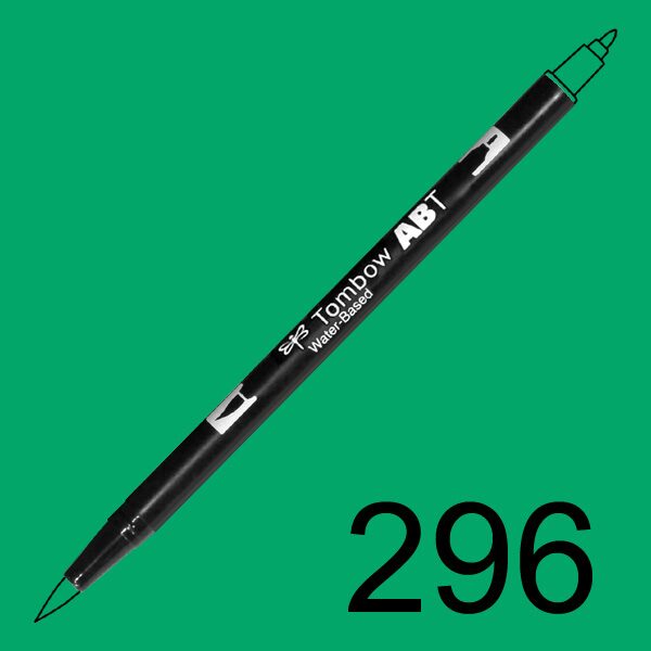 Akvarelový fix Tombow ABT Dual Brush - zelená