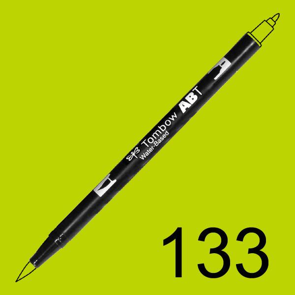 Akvarelový fix Tombow ABT Dual Brush - zelená