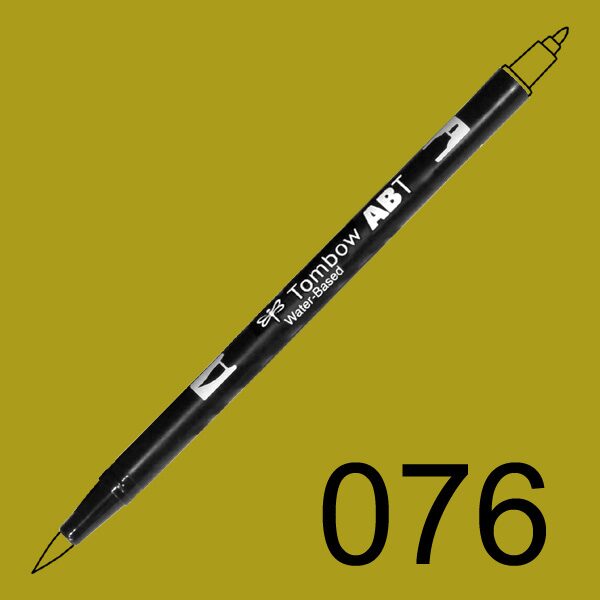 Akvarelový fix Tombow ABT Dual Brush - zelená