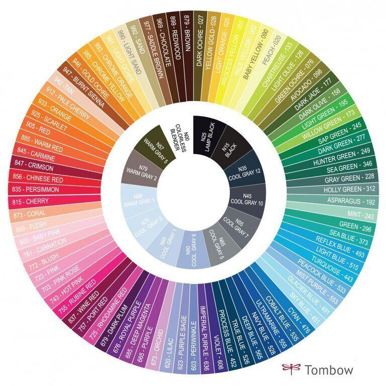 Akvarelový fix Tombow ABT Dual Brush - šedá