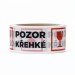 Balicí páska s potiskem POZOR KŘEHKÉ - 50 mm x 66 m