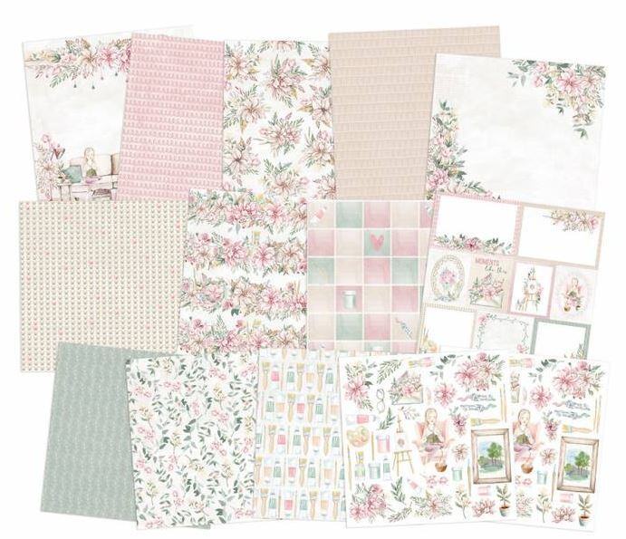 Sada scrapbookových oboustranně potištěných papírů P13 12x12" Let your creativity bloom - sada 12 listů