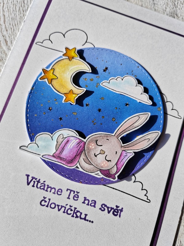 Přání ruční výroba - Narození dítěte