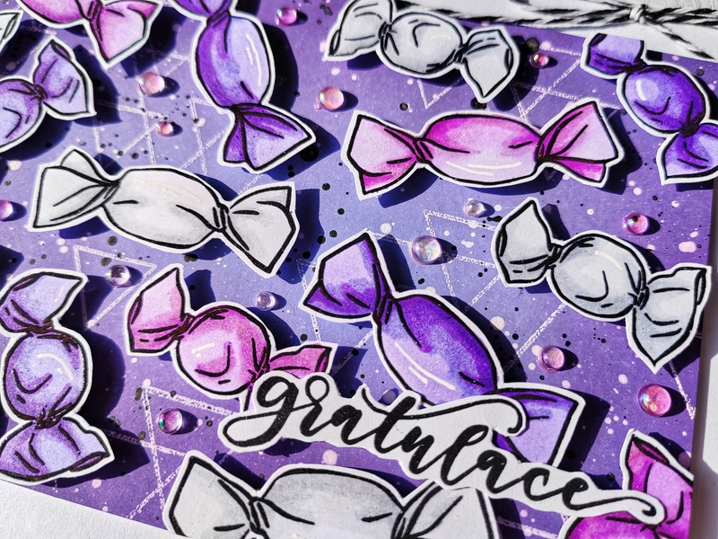 Přání ruční výroba - Bonbóny