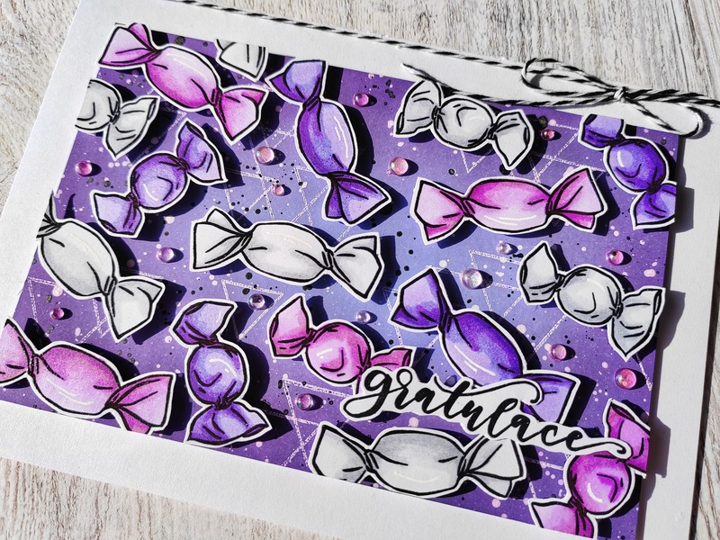 Přání ruční výroba - Bonbóny