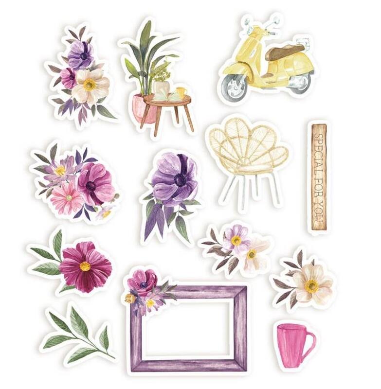 Papírové výseky P13 - Time to relax - sada 12 ks