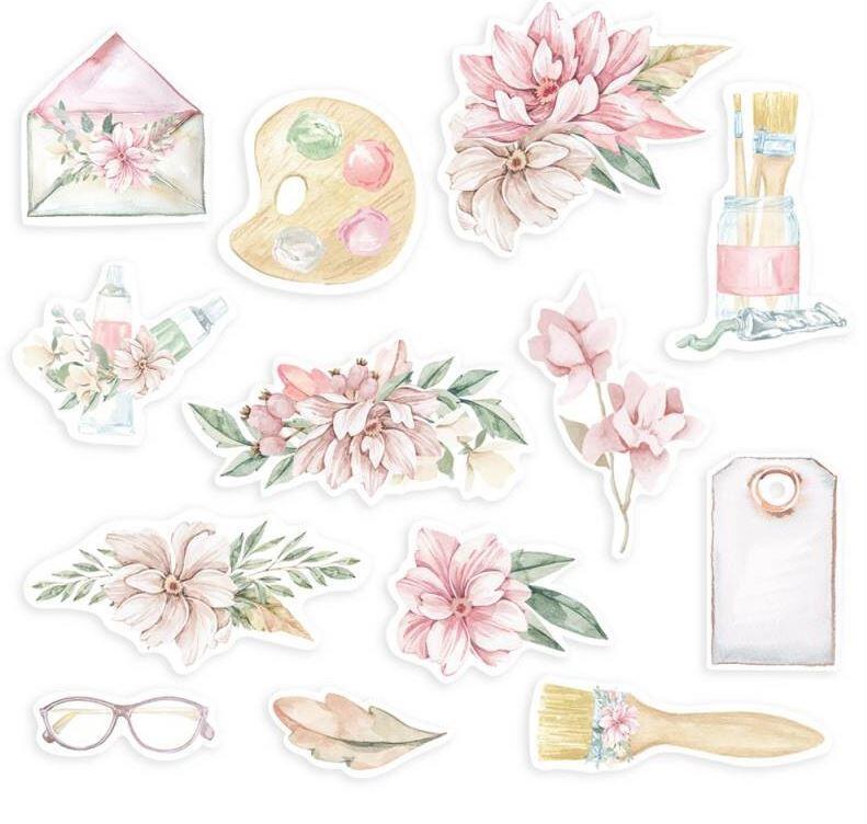 Papírové výseky P13 - Let your creativity bloom - sada 12 ks