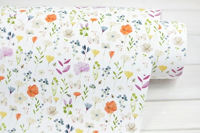 Designový balicí papír MANKAI A2 - včely - 1 arch