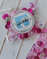 Flitry a glitry, sada růžovo fuchsiová - balení 10 g