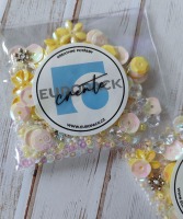 Flitry a glitry, sada žlutá - balení 10 g