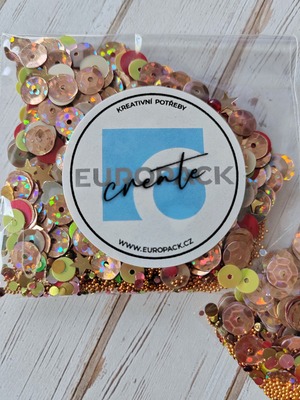 Flitry a glitry, sada měděná - balení 10 g