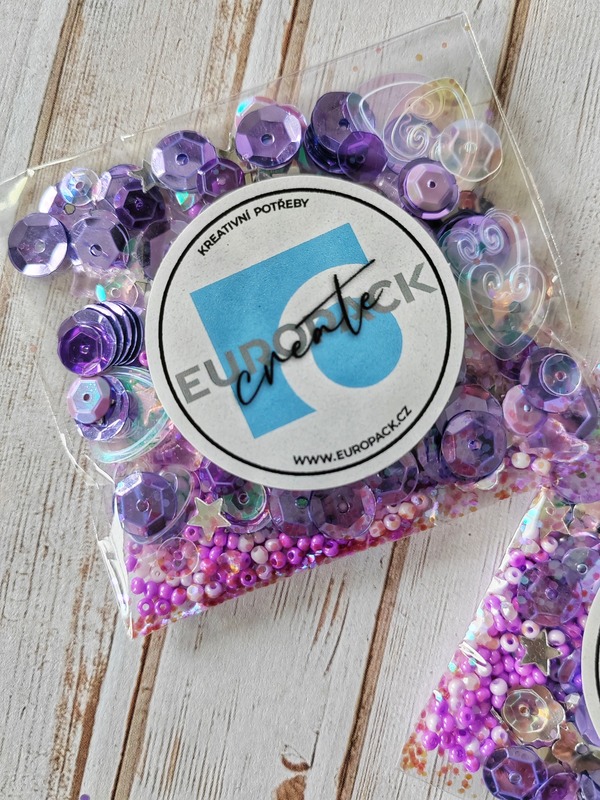 Flitry a glitry, sada lila - balení 10 g