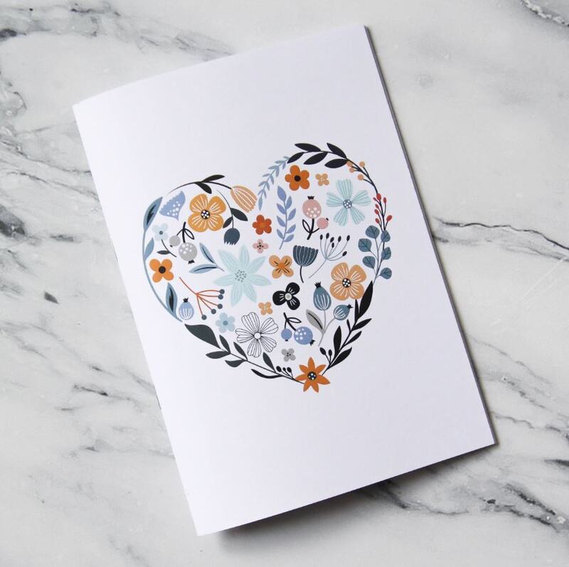 Designový sešit LEPIKARO A5 Srdce - 1 ks