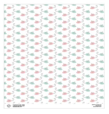 Designový scrapbookový papír LEPIKARO (30,5 cm / 190 g) myšky - 1 ks