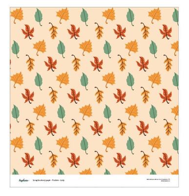 Designový scrapbookový papír LEPIKARO (30,5 cm / 190 g) listy - 1 ks
