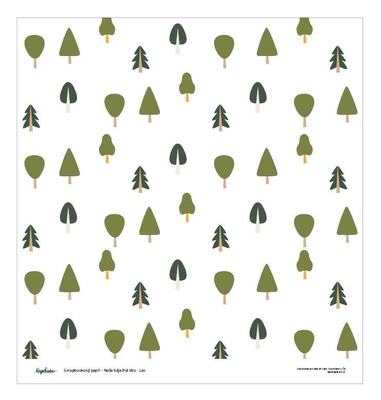 Designový scrapbookový papír LEPIKARO (30,5 cm / 190 g) les - 1 ks