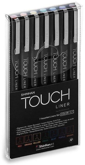 Popisovače TOUCH, sada 7 ks, barevná - sada 7 ks, barevná