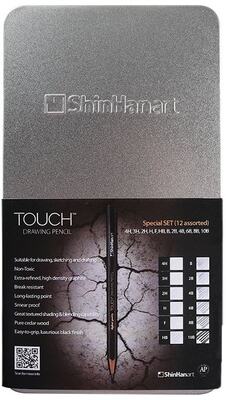 Kreslicí tužky TOUCH v plechovce - sada 12 ks