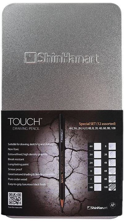 Kreslicí tužky TOUCH v plechovce - sada 12 ks