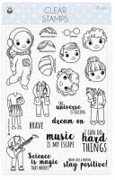 Silikonová razítka P13 - You can be - sada 20 ks