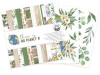 Sada scrapbookových oboustranně potištěných papírů P13 6x6" There is no Planet B - sada 24 listů