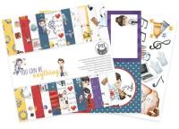Sada scrapbookových oboustranně potištěných papírů P13 6x6" You can be - sada 24 listů