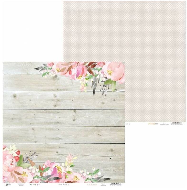 Sada scrapbookových oboustranně potištěných papírů P13 6x6" Love in Bloom